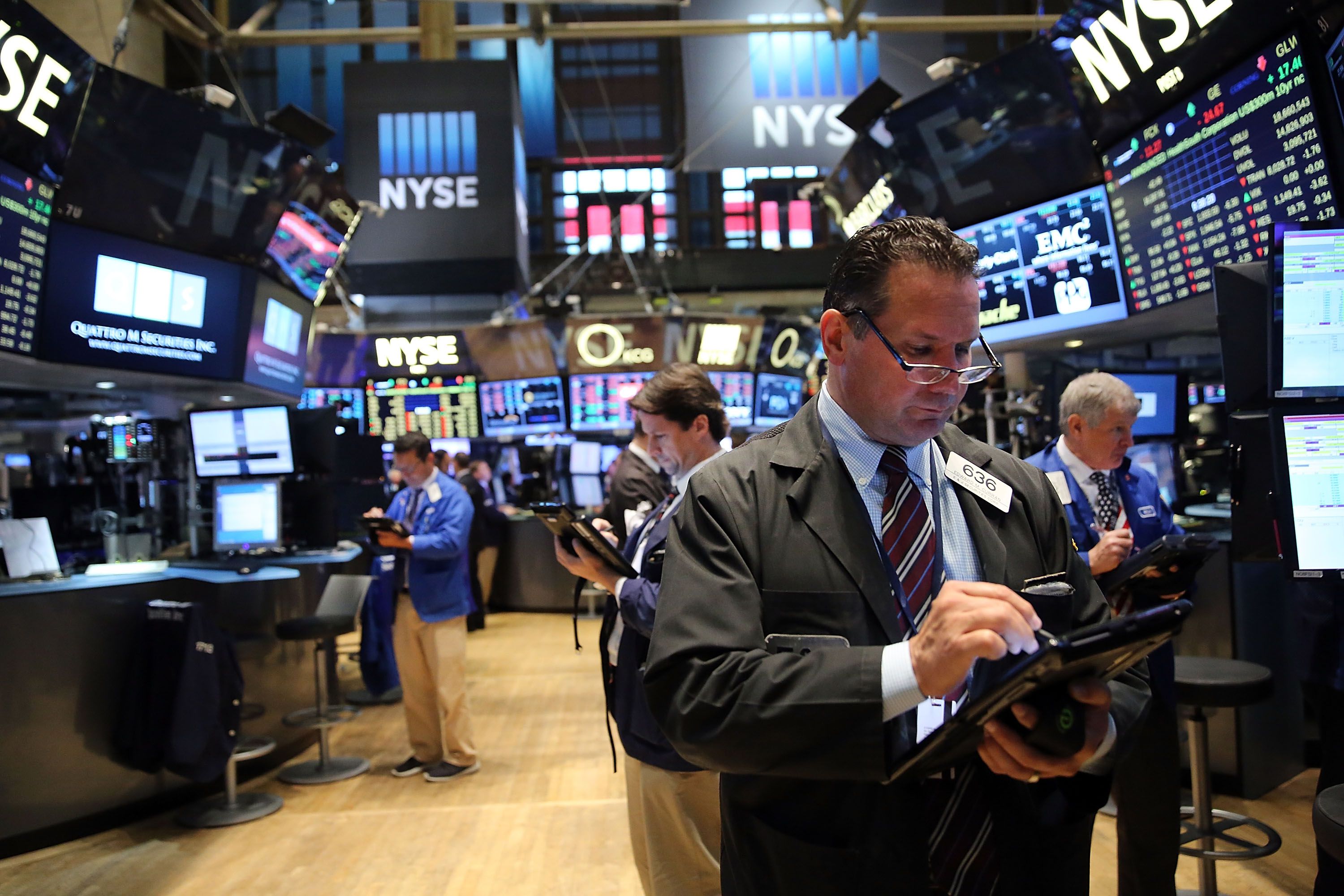 NYSE floor after